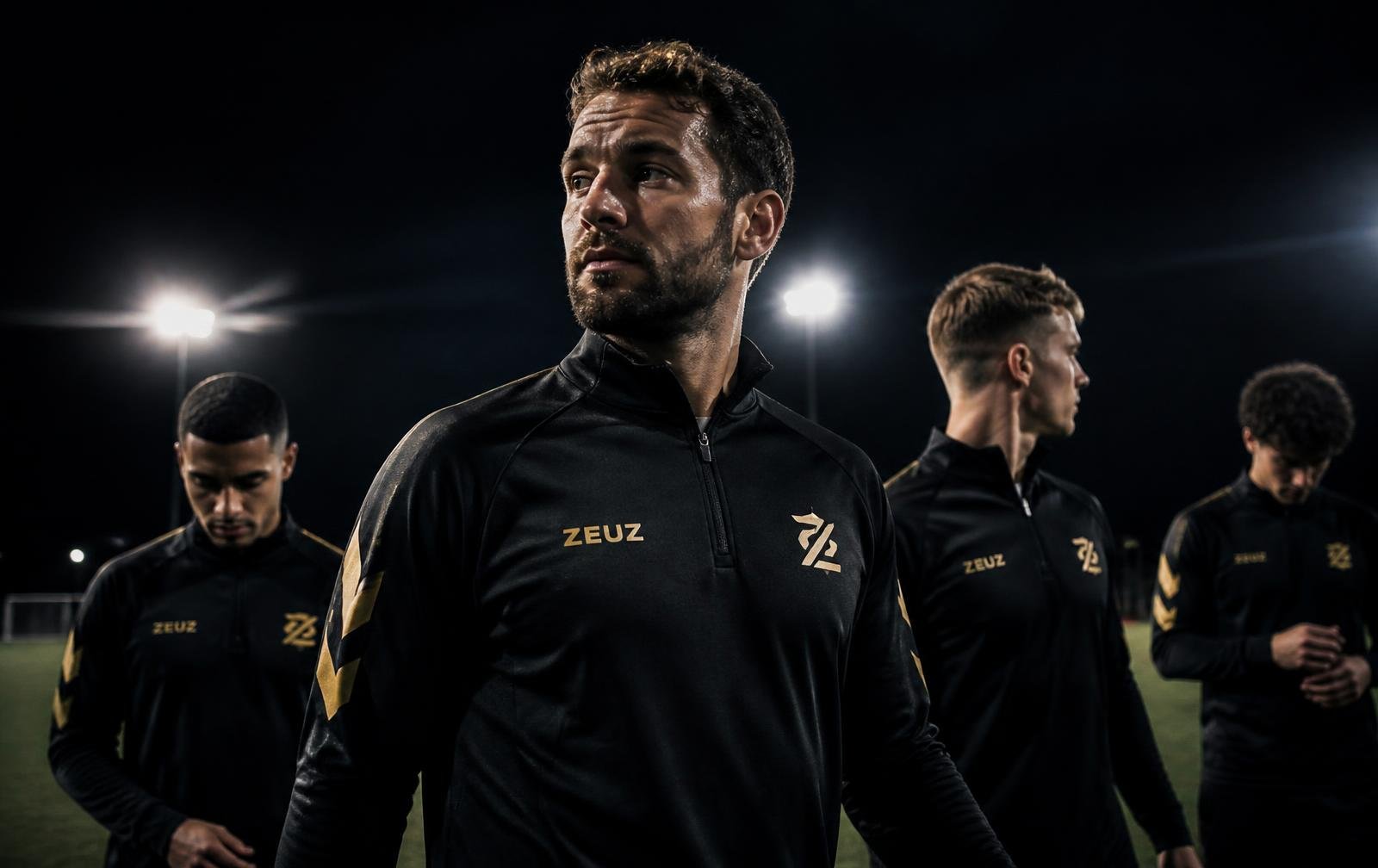 Athlete in Vantage Sports elite black teamwear